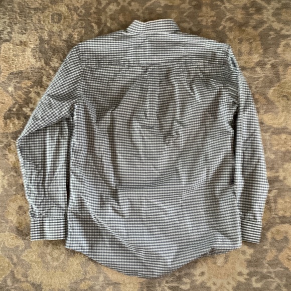 Jos A Bank Blue Plaid Button Down Shirt Tailored Fit Medium - Picture 6 of 6